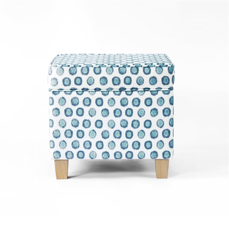 Benjara Pyp Square Storage Ottoman- 18