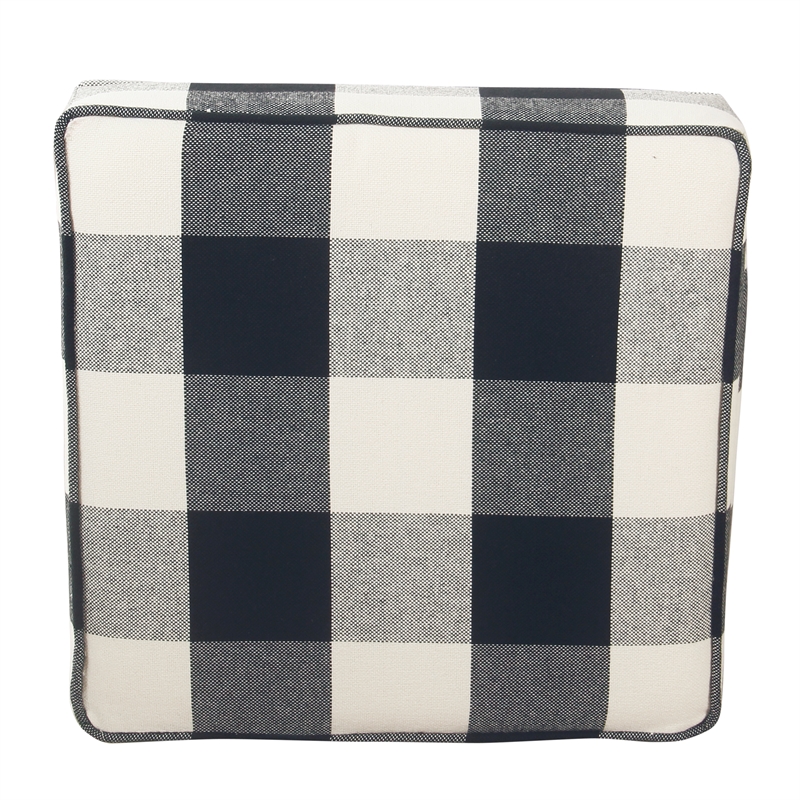 Benjara Pyp Square Storage Ottoman- 18