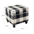 Benjara Pyp Square Storage Ottoman- 18