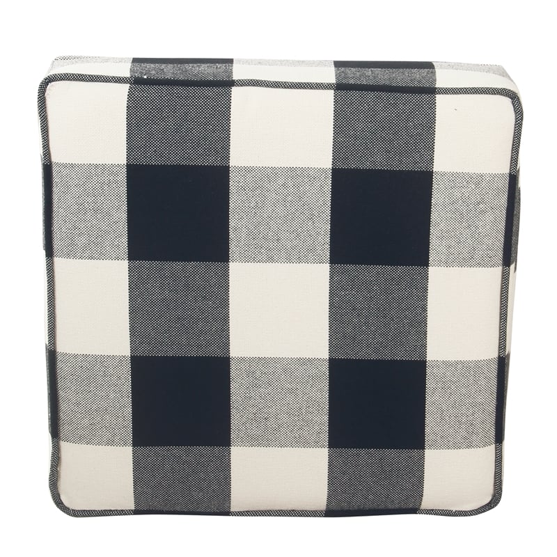 Benjara Pyp Square Storage Ottoman- 18