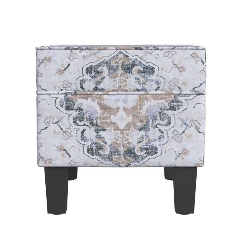 Benjara Ishi Accent Storage Ottoman- 22