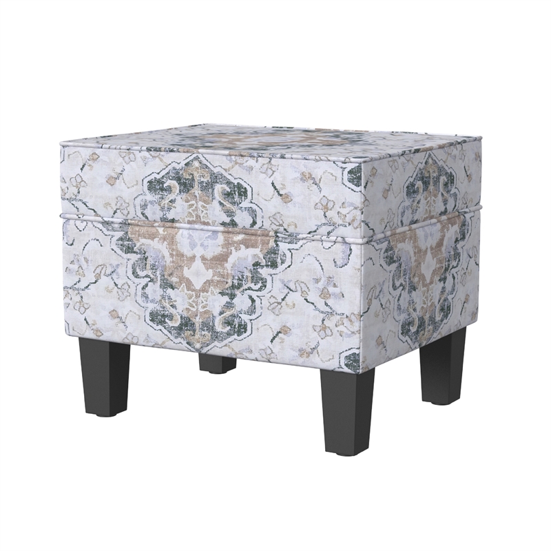 Benjara Ishi Accent Storage Ottoman- 22