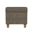 Benjara Pyp Square Storage Ottoman- 18