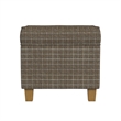 Benjara Pyp Square Storage Ottoman- 18