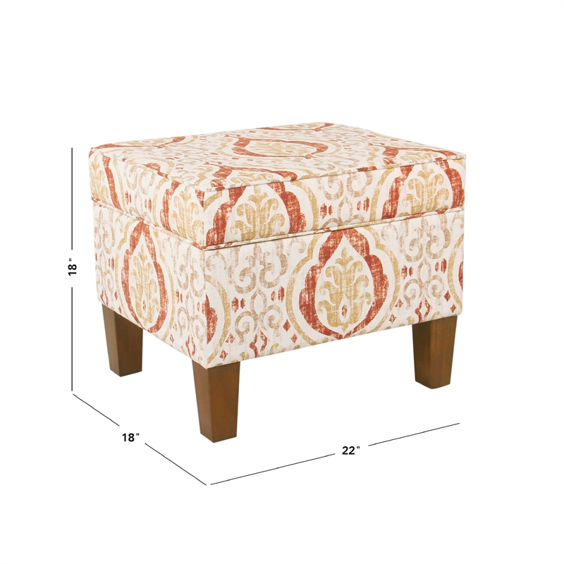 Benjara Ishi Accent Storage Ottoman- 22