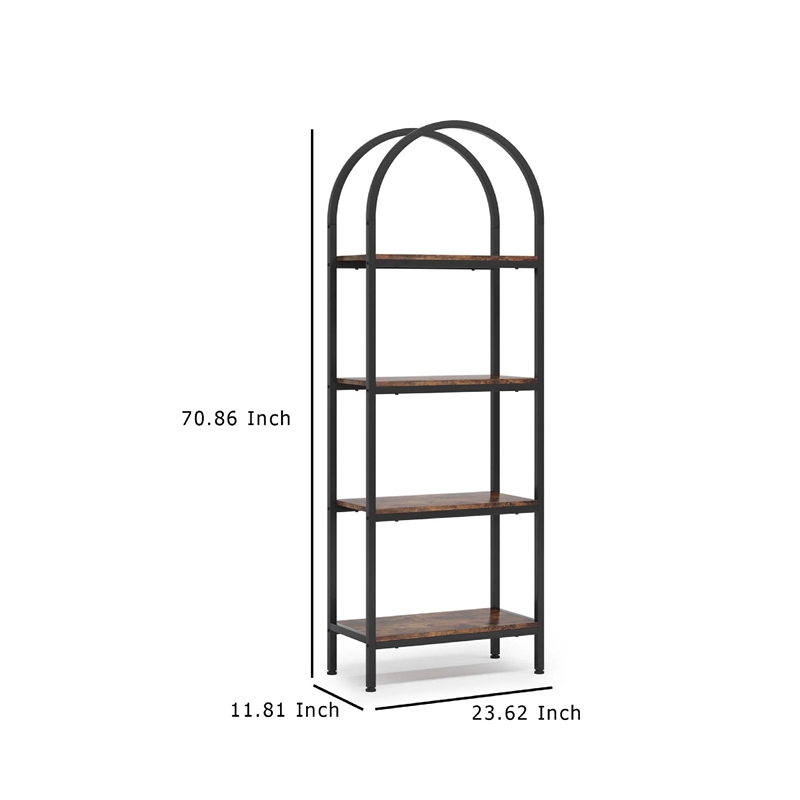 Benjara Industrial Bookshelf- 24