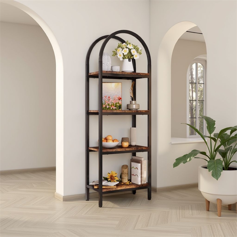 Benjara Industrial Bookshelf- 24