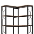Benjara 7 Tier Corner Bookcase- 14 Open Wood Shelves- 79