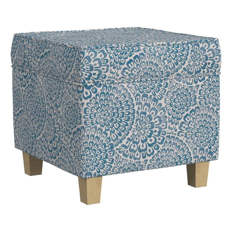 Benjara Pyp Square Storage Ottoman- 18