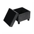 Benjara Pyp Square Storage Ottoman- 18
