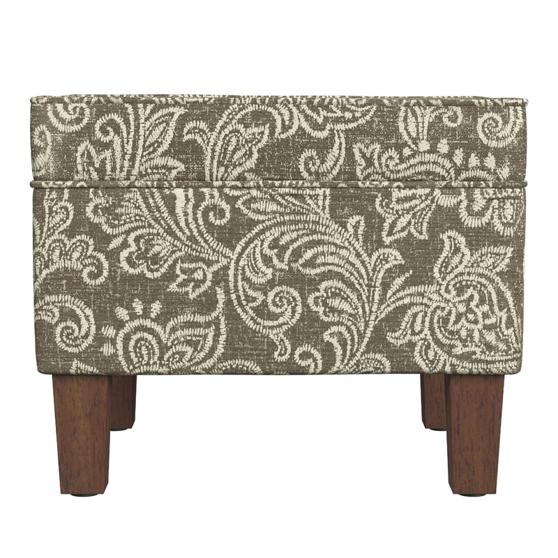 Benjara Ishi Accent Storage Ottoman- 22