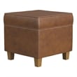 Benjara Pyp Square Storage Ottoman- 18