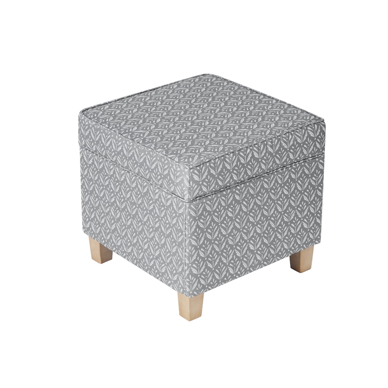 Benjara Pyp Square Storage Ottoman- 18
