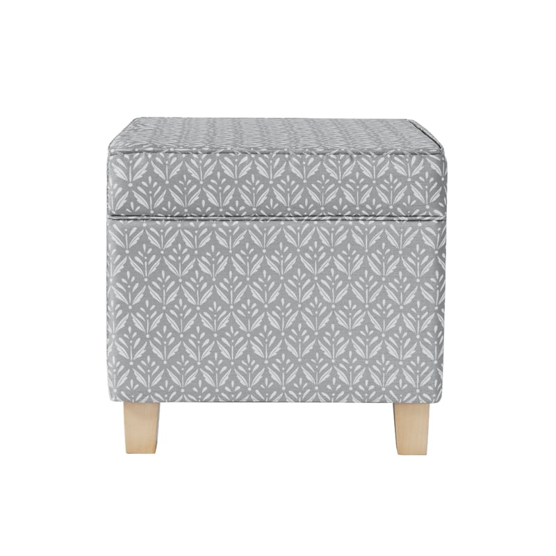 Benjara Pyp Square Storage Ottoman- 18