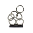 Benjara Abstract Interlinked Ring Sculpture w Black Base- 15