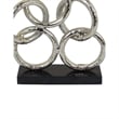 Benjara Abstract Interlinked Ring Sculpture w Black Base- 15