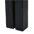 Benjara Modern Decorative Arch Sculpture in Matte Black Solid Marble- 8 Inch