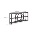 Benjara Sofa Console Table- 3 Tier- 71