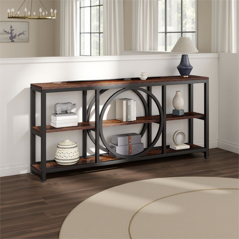 Benjara Sofa Console Table- 3 Tier- 71