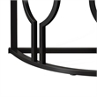Benjara Accent Sofa Console Table- Geometric Black Metal- 43