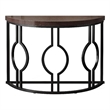 Benjara Accent Sofa Console Table- Geometric Black Metal- 43
