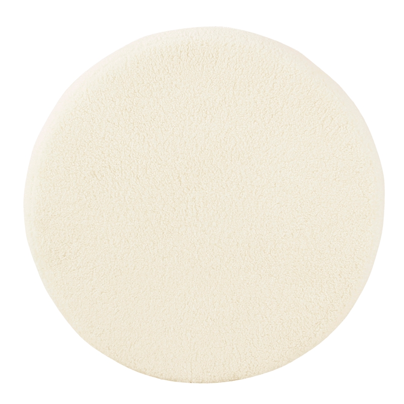 Benjara Loni Round Storage Ottoman- 19