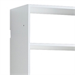 Benjara Vedz Wall Mount Adjustable Shelf- 4 Open Shelves- White Melamine