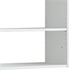 Benjara Vedz Wall Mount Adjustable Shelf- 4 Open Shelves- White Melamine