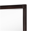 Benjara Meon Dresser Mirror- Dark Oak Brown Wood Frame- Rectangular 32 Inch
