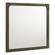 Benjara Seon Dresser Mirror- Portrait Dark Cocoa Brown Hardwood Frame- 36 Inch