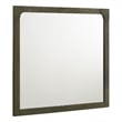 Benjara Seon Dresser Mirror- Portrait Dark Cocoa Brown Hardwood Frame- 36 Inch