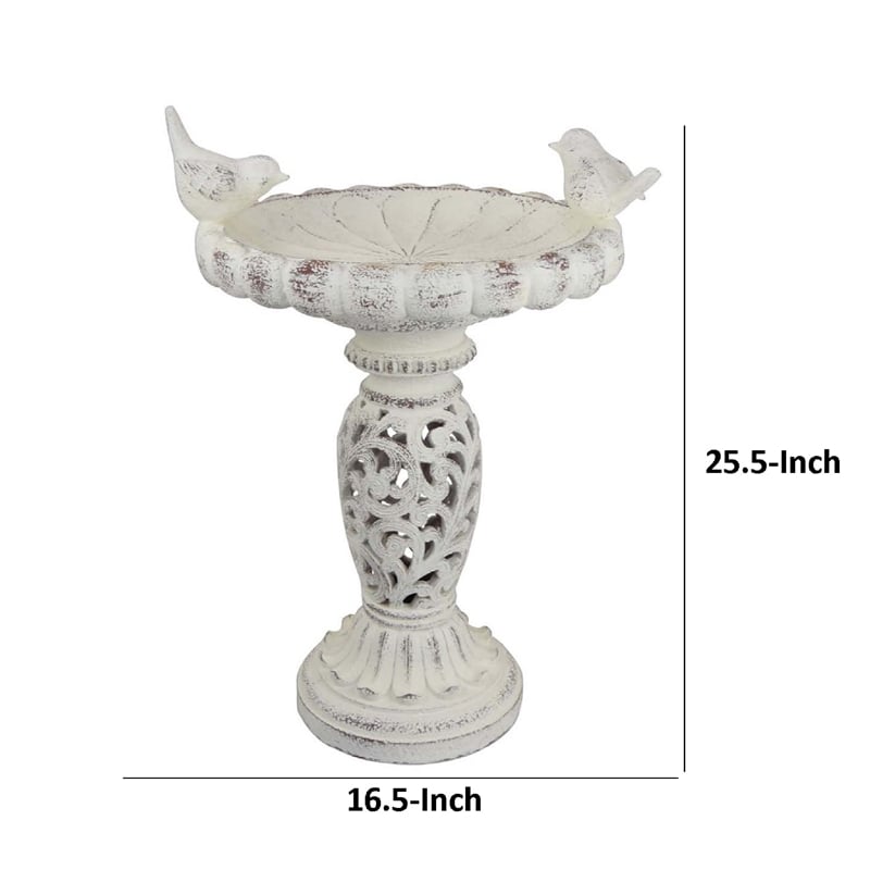 Benjara Niam Bird Bath Sculpture- 26