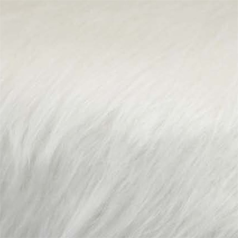 Benjara Accent Ottoman- Fur-Like Texture- 21