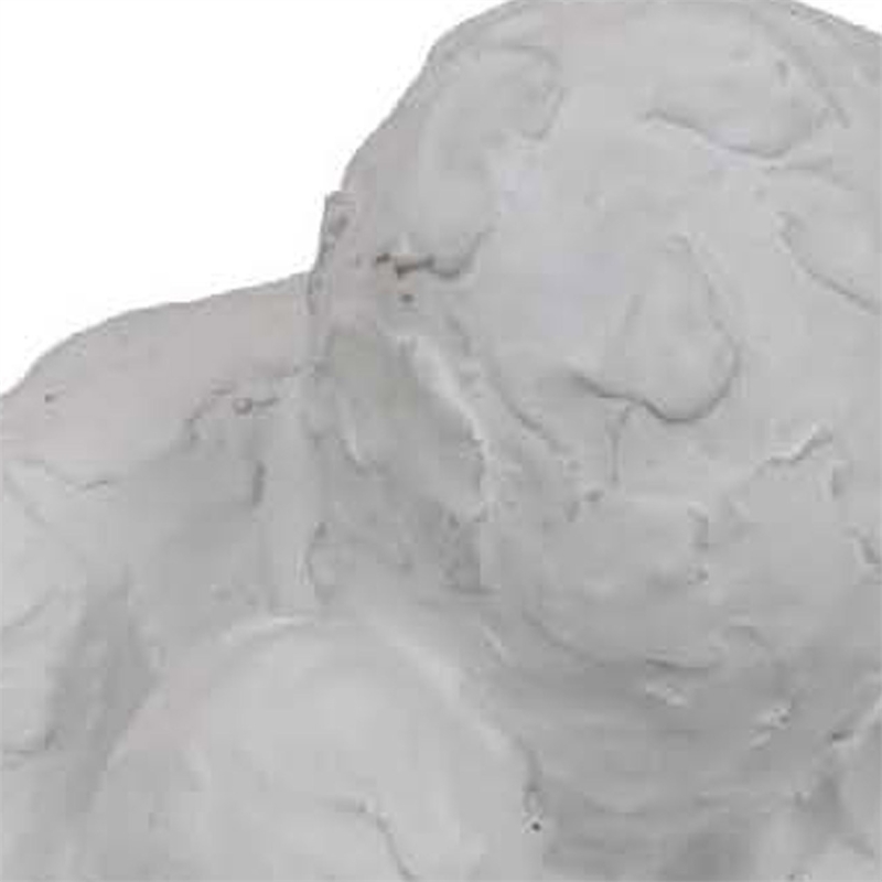 Benjara Roy Abstract Contemplative Man Figurine- White Resin Art 15 Inch