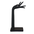 Benjara Hand Sculpture Accent Figurine- Contemporary Black Resin- 17 Inch