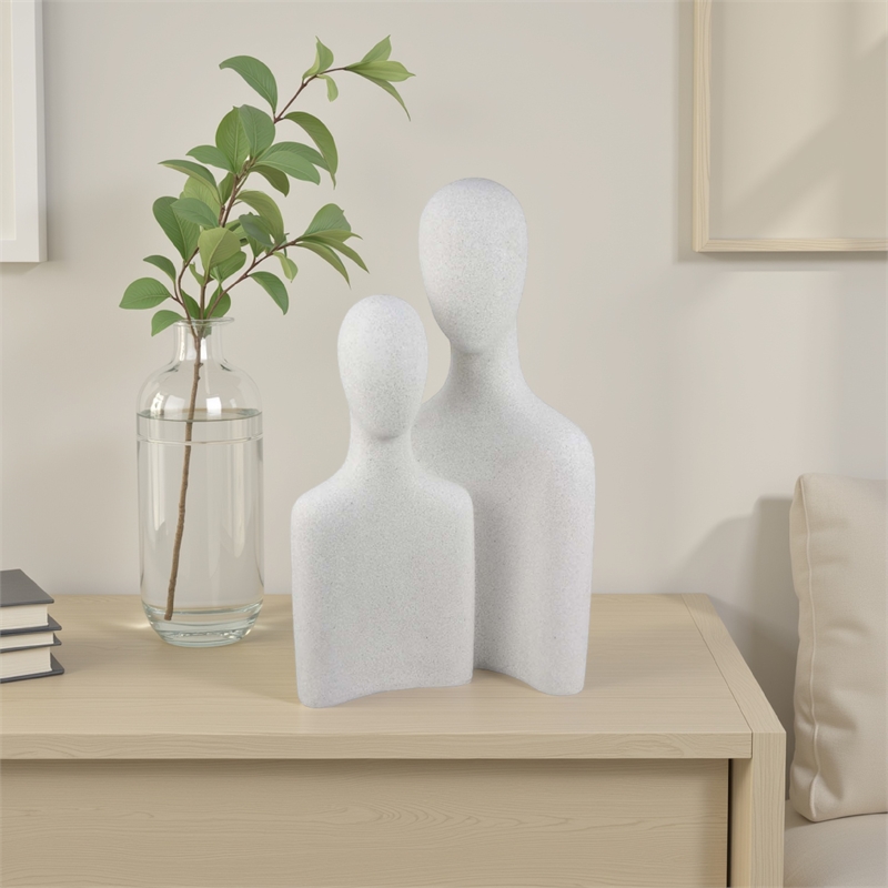 Benjara Nito Decorative Figurine- 2 Bust Silhouettes 17