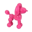 Benjara Balloon Dog Accent Decor- Bright Pink Resin- Intricate Details 12 Inch