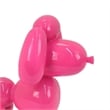 Benjara Balloon Dog Accent Decor- Bright Pink Resin- Intricate Details 12 Inch