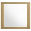 Benjara Hyle Rectangular Dresser Mirror- Italian-Inspired Design- Brown Wood