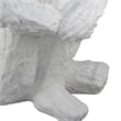 Benjara Roy Abstract Contemplative Man Figurine- White Resin Art- 27 Inch