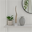 Benjara Linaa Decorative Antler Horn- Brown Resin Clear Acrylic Base- 32 Inch