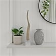 Benjara Linaa Decorative Antler Horn- Brown Resin Clear Acrylic Base- 32 Inch