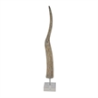Benjara Linaa Decorative Antler Horn- Brown Resin Clear Acrylic Base- 32 Inch