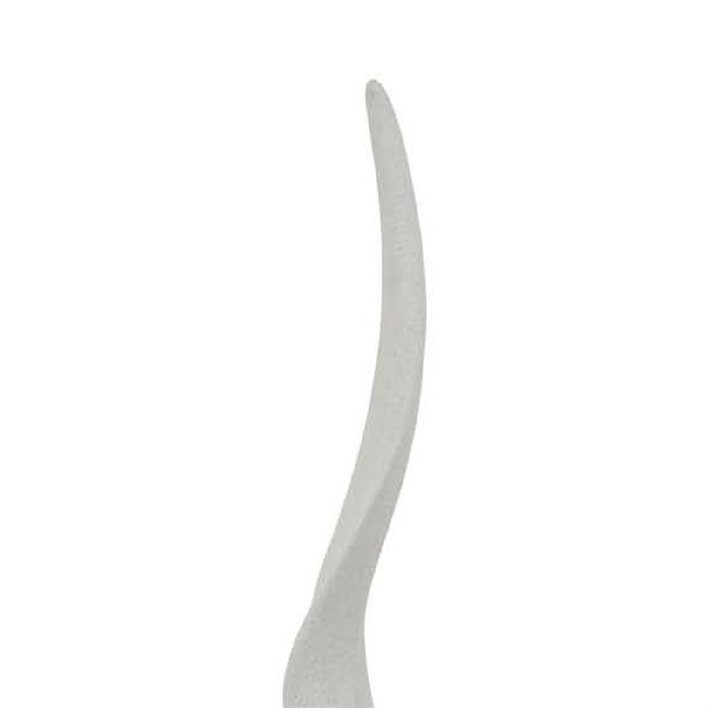 Benjara Linaa Decorative Antler Horn- White Resin Clear Acrylic Base- 32 Inch