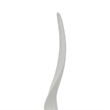 Benjara Linaa Decorative Antler Horn- White Resin Clear Acrylic Base- 32 Inch