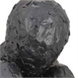 Benjara Roy Abstract Contemplative Man Figurine- Black Resin Art- 27 Inch