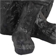 Benjara Roy Abstract Contemplative Man Figurine- Black Resin Art- 27 Inch