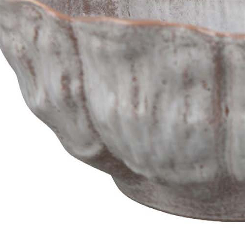 Benjara Bobo Decorative Bowl- Floral Design- 17