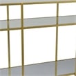 Benjara Woly Plant Stand Rack- 2 Glass Shelves- 59