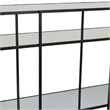 Benjara Woly Plant Stand Rack- 2 Glass Shelves- 59